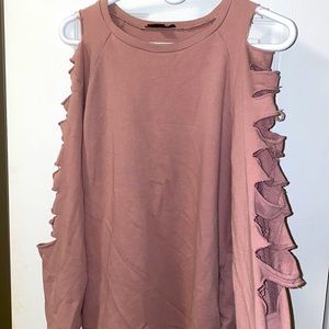 COZY Ripped Long Sleeve Crew